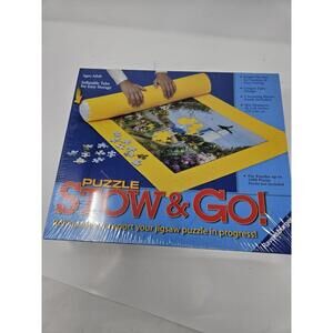 Ravensburger Puzzle Stow & Go Yellow Mat 46" X 26" Sealed